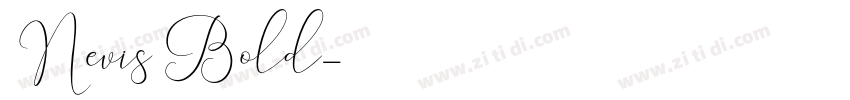Nevis Bold字体转换